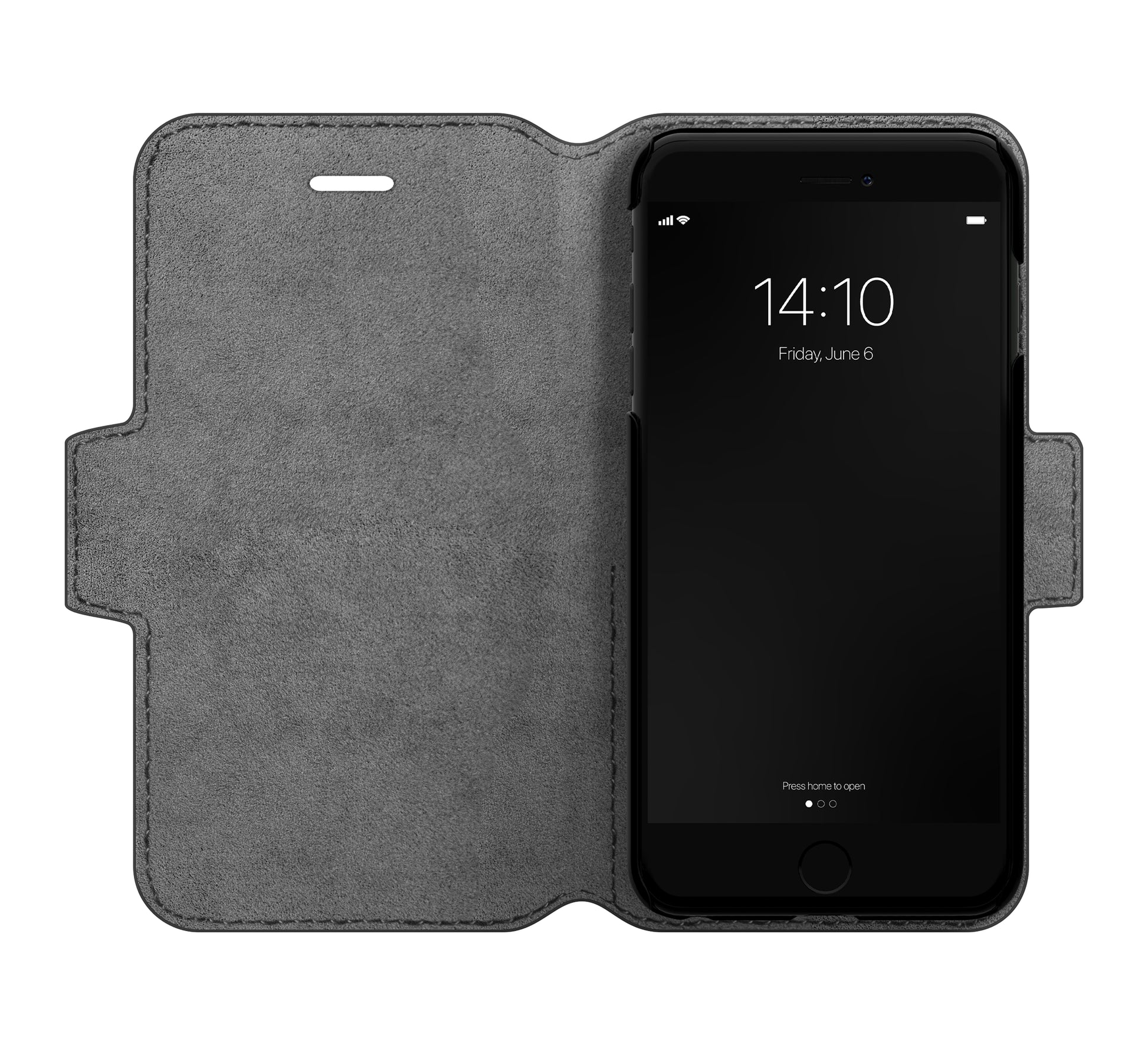 Ideal of Sweden – Booklet-Hülle – für Apple iPhone 6–8/SE (2020) – Saffiano Schwarz – mit Kartenfach