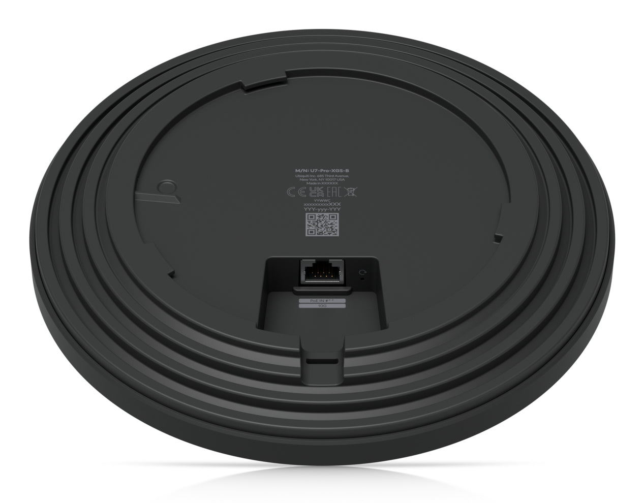 Ubiquiti Wi-Fi 7 Access Point, Tri-Band (2,4/5/6 GHz), 8600 Mbit/s, 10GbE, PoE++, Decke/Wand, Schwarz