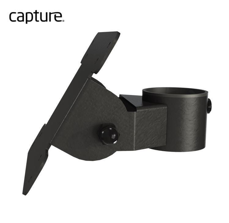 Capture Stangenhalterung – POS-Halterung, VESA 75/100, 360°/+10°/-50°, für Displays mit VESA 75/100 mm, Schwarz