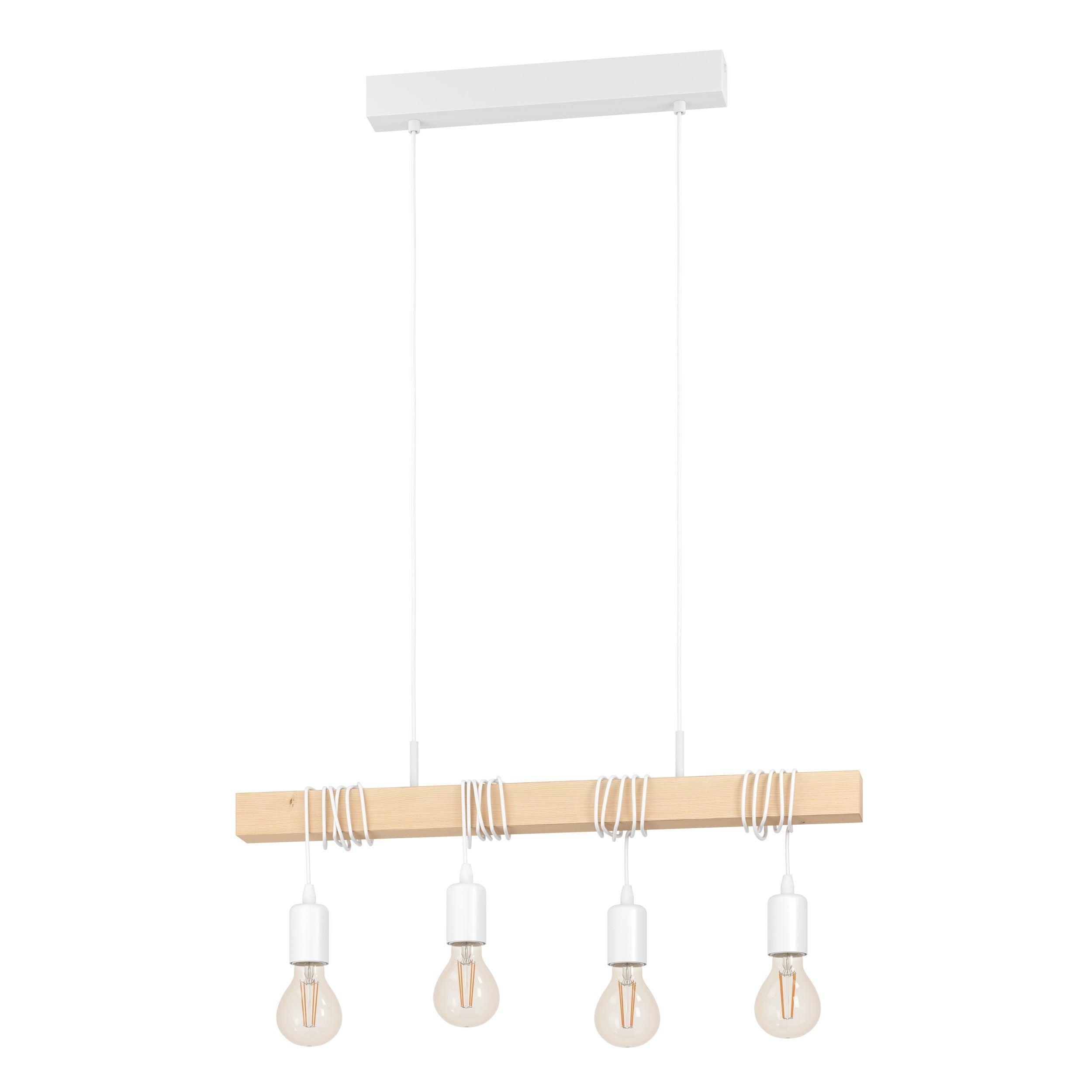 EGLO Hängeleuchte TOWNSHEND – 10,5 × 70 × 110 cm, 240 W, dimmbar, braun/weiss, exkl. Leuchtmittel