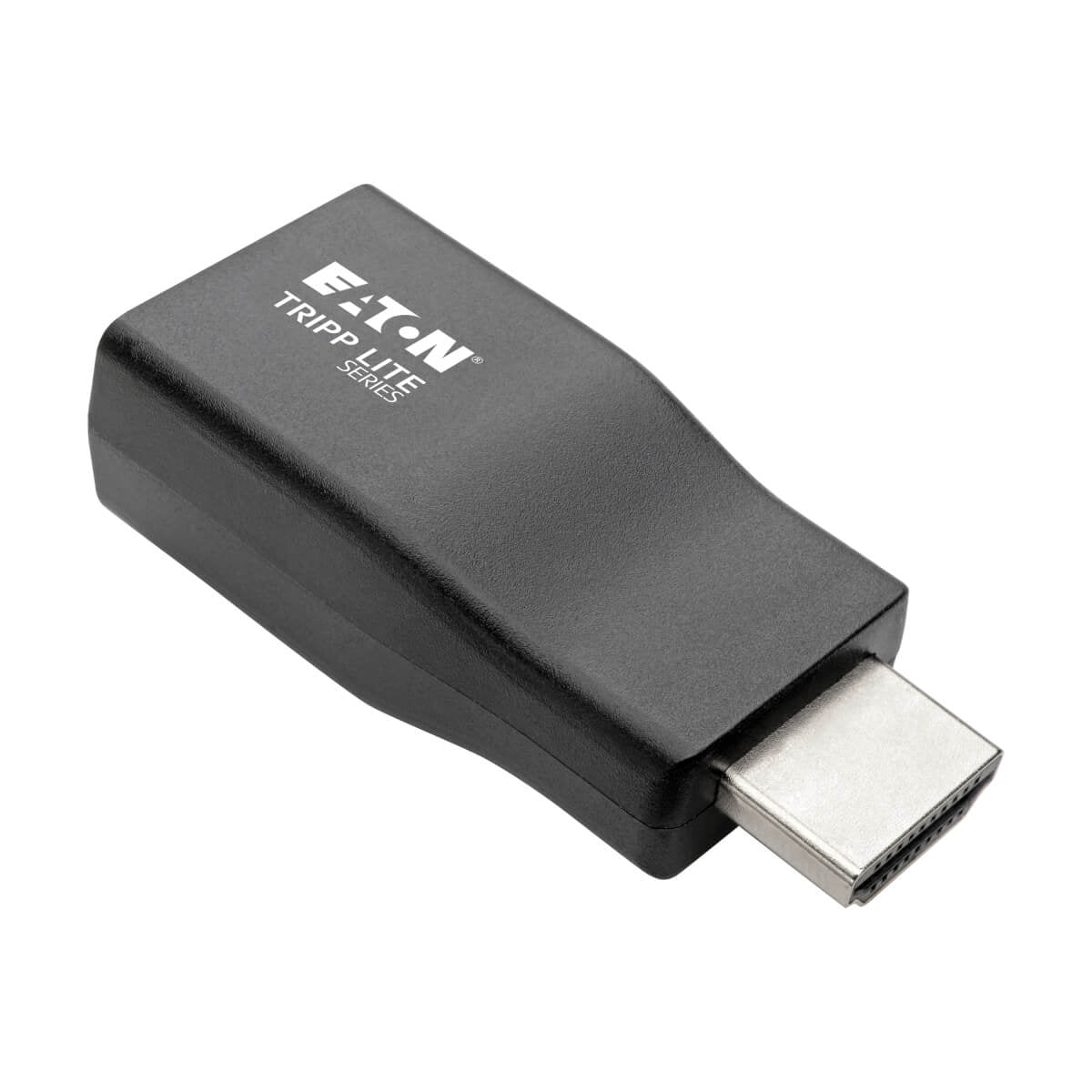 Tripp Lite P131-000-A HDMI zu VGA Adapter – 1920 × 1200 @ 60 Hz, Audio (3,5 mm), Micro-USB-B (Strom) – Schwarz