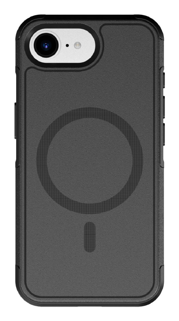 4smarts Defend Backcover – für Apple iPhone 16e, MagSafe, PC+TPU, Schwarz, bis 1,2 m Sturzsicher