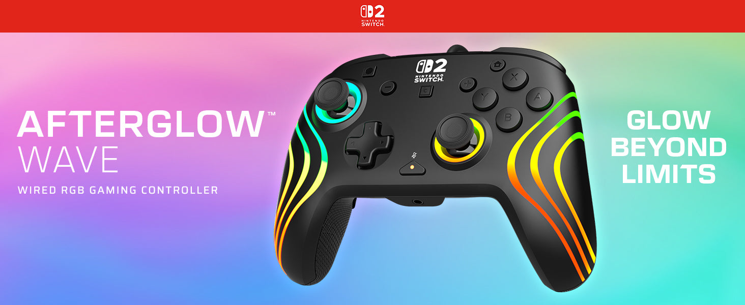 Turtle Beach Afterglow Wave – Gamepad – USB (kabelgebunden) – für Nintendo Switch, Switch 2 & Switch OLED