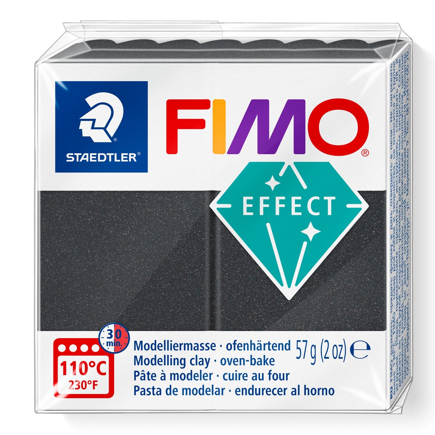 Staedtler Modelliermasse (ofenhärtend, 110 °C, 30 min), Stahlgrau, Metallic, 57 g, 1 Stk.