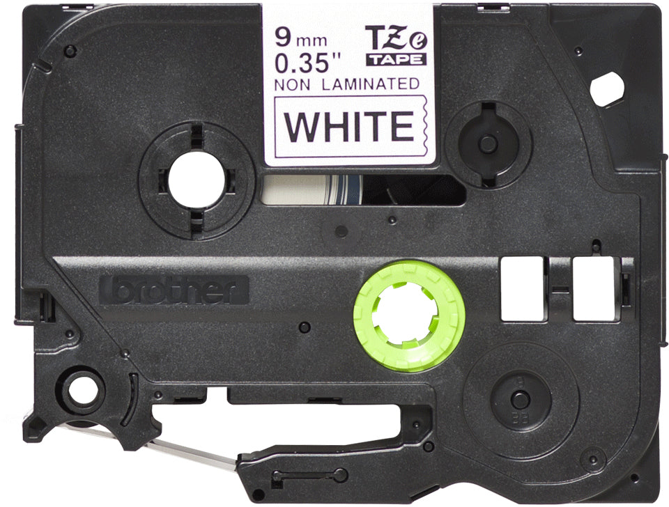 Brother Schriftband – 9 mm × 8 m, weiss, schwarz