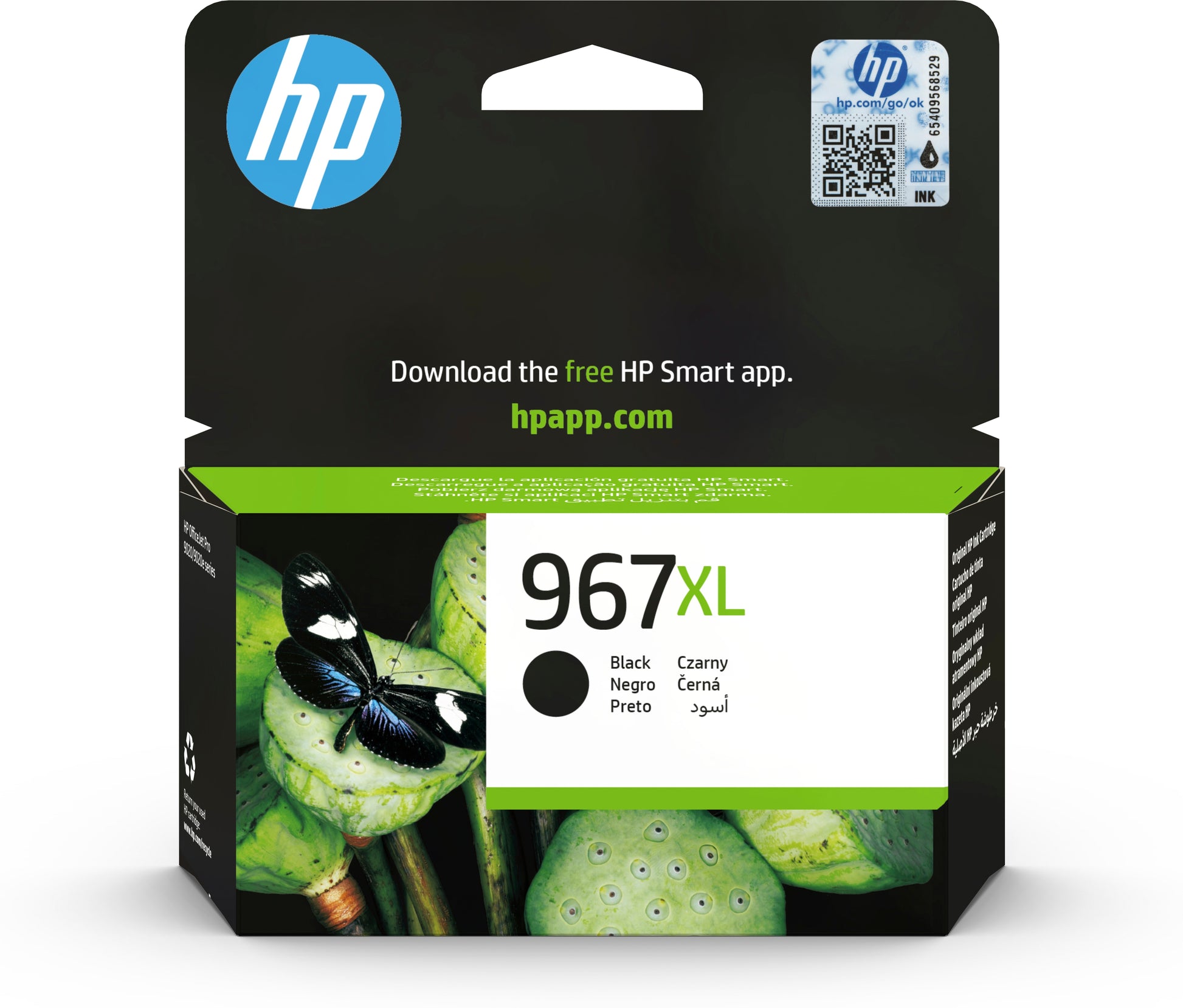HP Tintenpatrone 967XL, Schwarz – für Tintenstrahldrucker/Multifunktionsgeräte