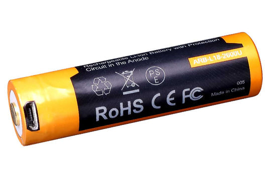 Fenix 18650 Akku, Li-Ion, 2600 mAh, 3,6 V – 1 Stk.