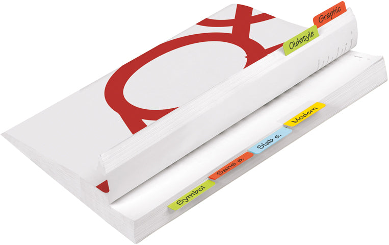 3L Markierstreifen/Index – 12 × 40 mm – sortiert, 24 Stück