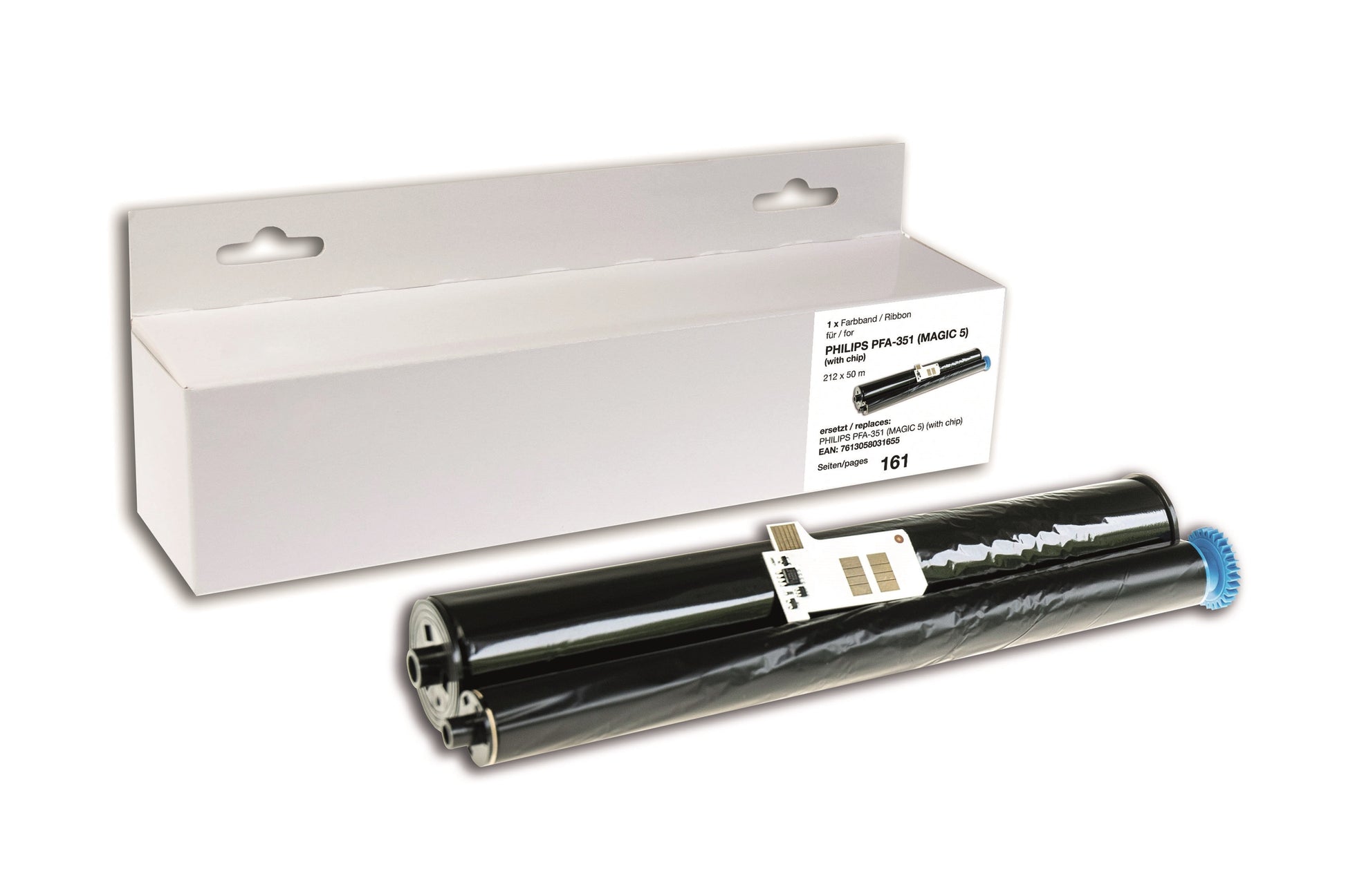 Neutral Fax-Farbband, Schwarz, für Philips Magic 5, 165 Seiten