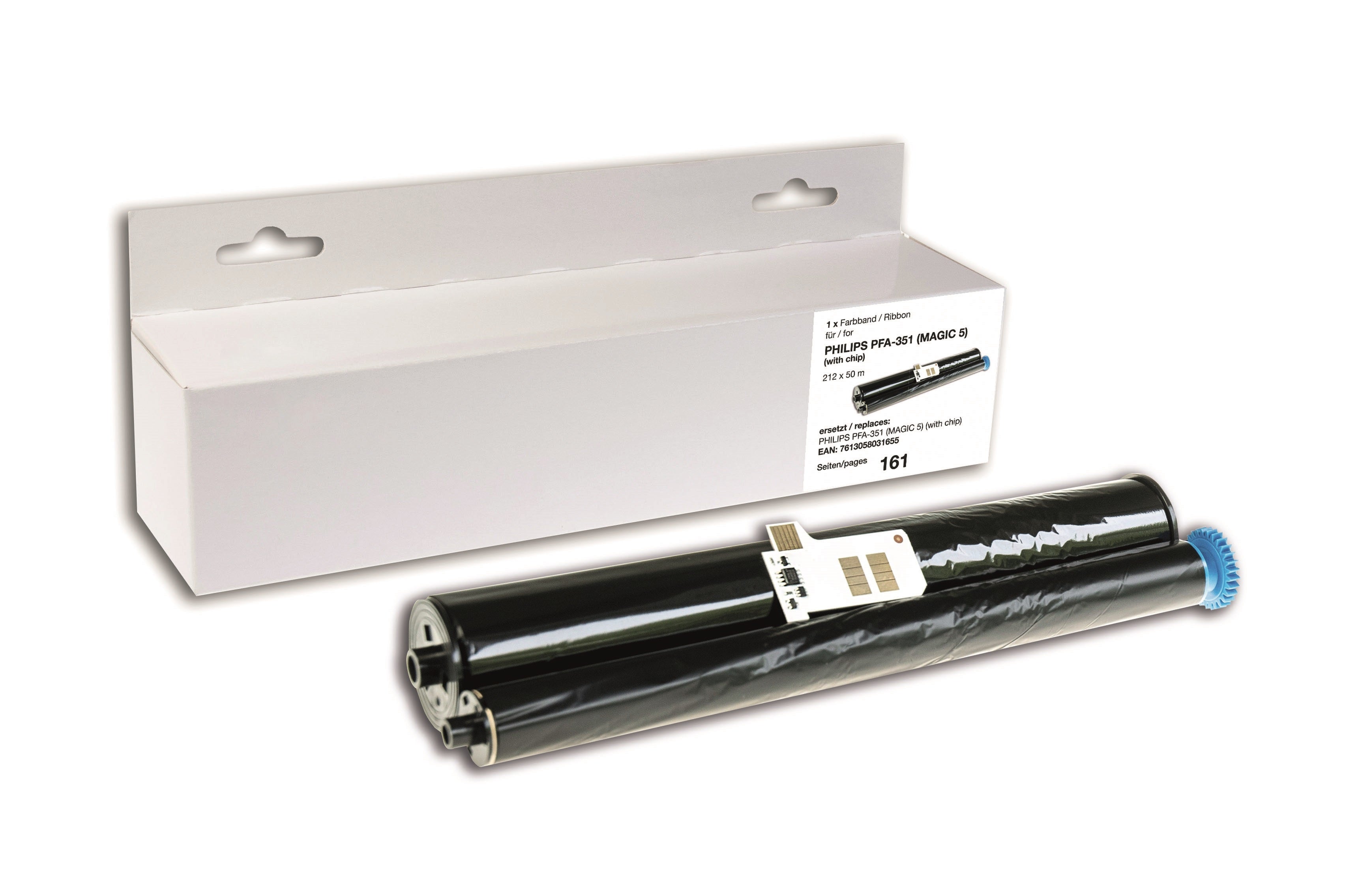Neutral Fax-Farbband, Schwarz, für Philips Magic 5, 165 Seiten