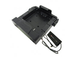 Gamber-Johnson Fahrzeug-Dock, 10", mit Netzteil (12–32 V DC, isoliert) – für ET50/ET55