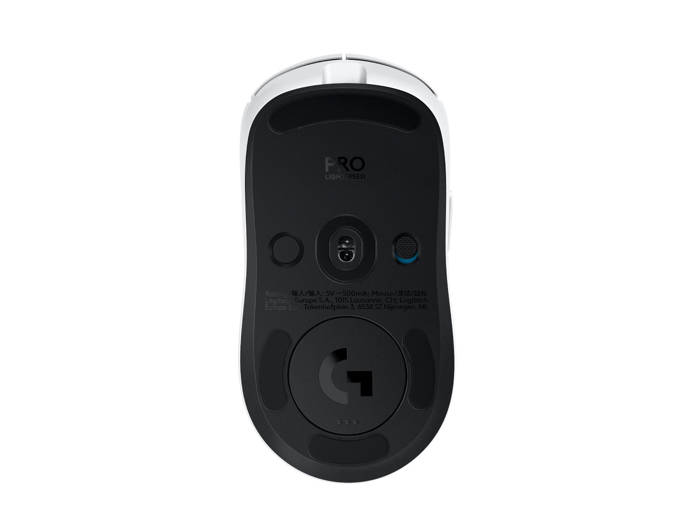 Logitech G PRO 2 LIGHTSPEED – Gaming-Maus – Kabellos (2,4 GHz), 32000 DPI, RGB-Beleuchtung, beidhändig, Weiss