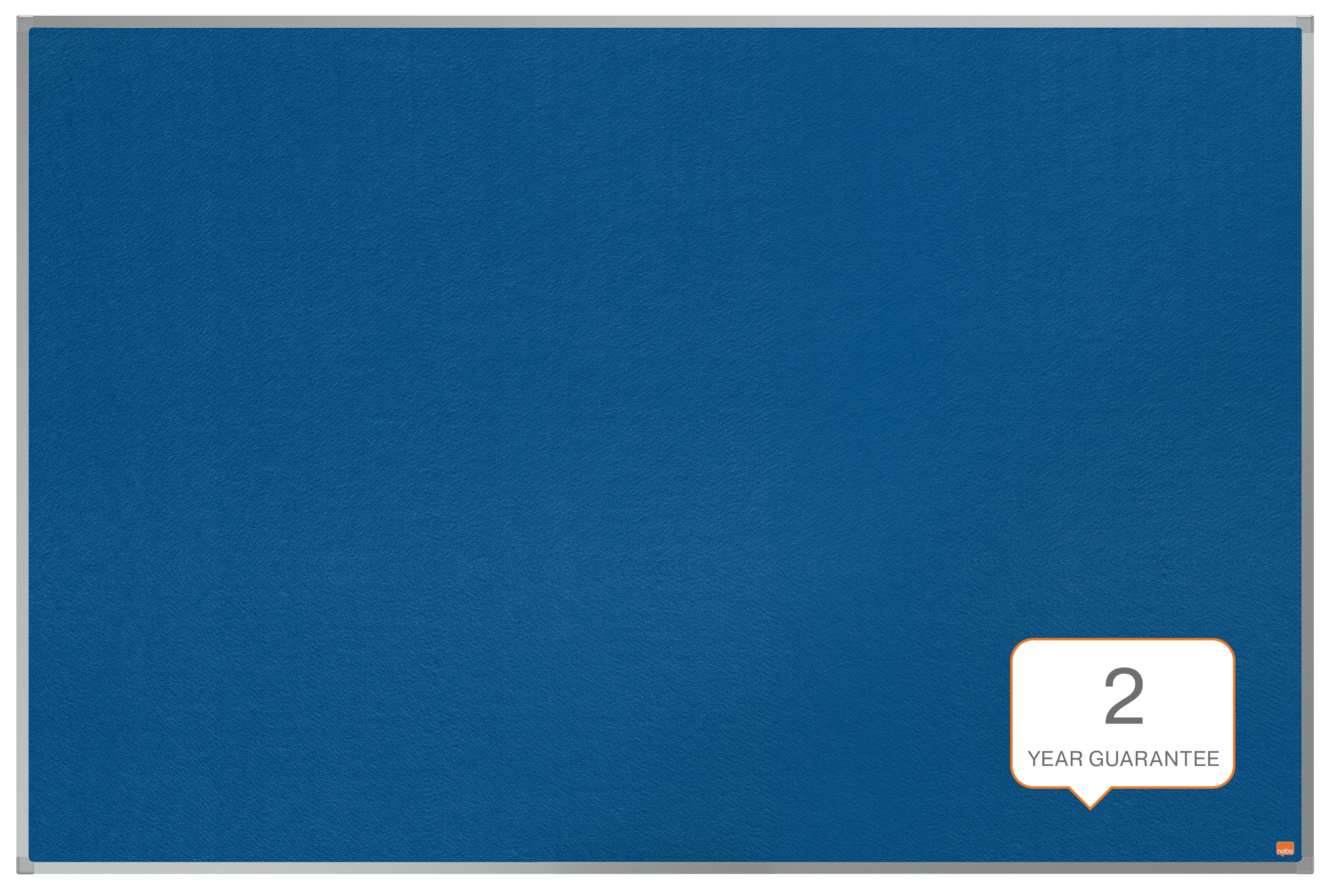 Nobo Pinnwand – Filz, Alurahmen – 150 × 100 cm, Blau, Essence