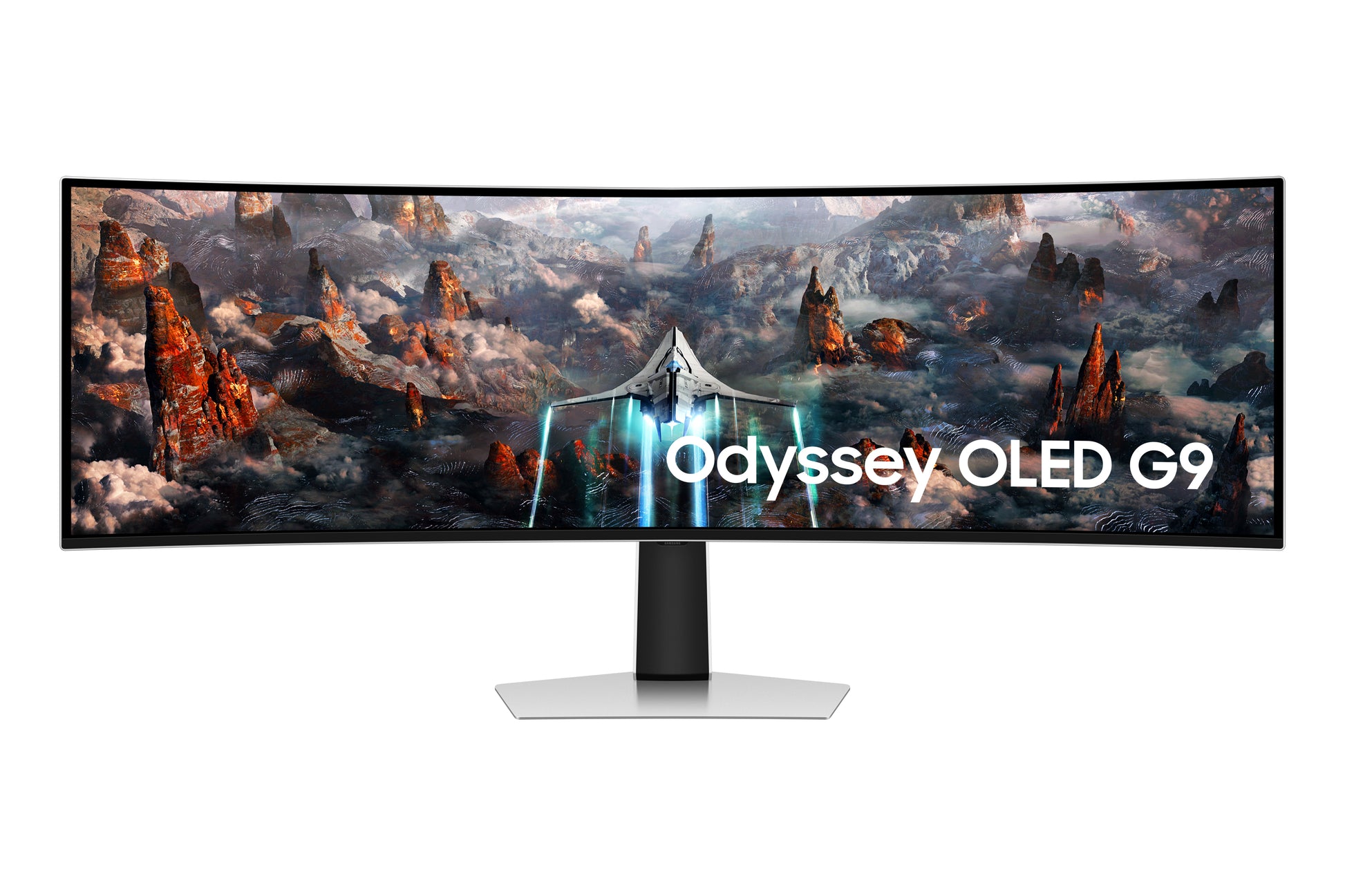 Samsung Odyssey OLED G9 (G93SC) – Monitor, 49", VESA 100 × 100, Silber