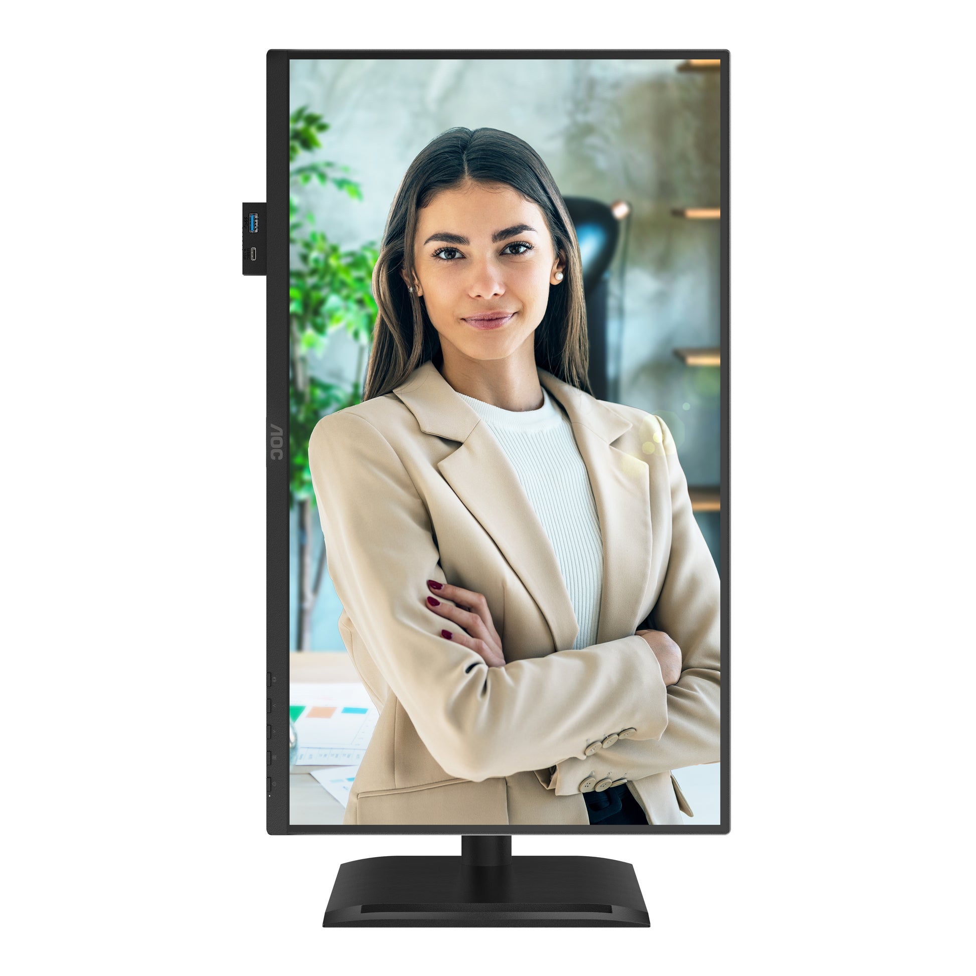 AOC 24P4U – Monitor, 23,8", 1920 × 1080 (Full HD), IPS, 60 Hz, VESA 100 × 100, Schwarz