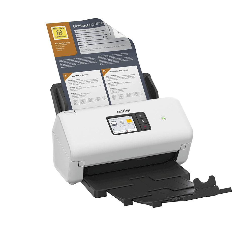 Brother ADS-4550W – Einzugsscanner, A3, Duplex, 35 Seiten pro Minute, ADF 60 Blatt, WLAN/LAN