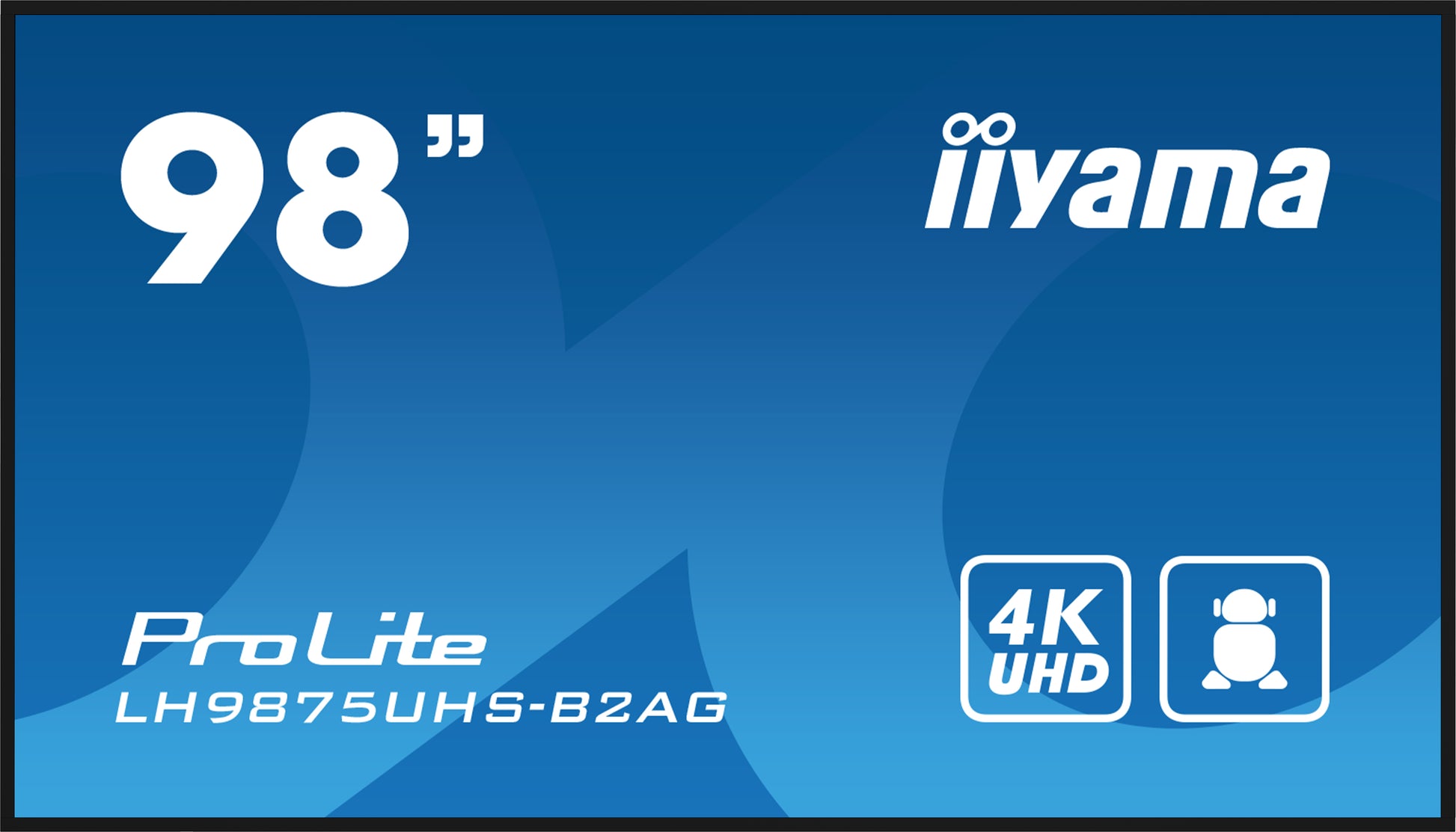 iiyama ProLite – Signage-Display, 97,5", 3840 × 1600, 500 cd/m², 24/7, OPS