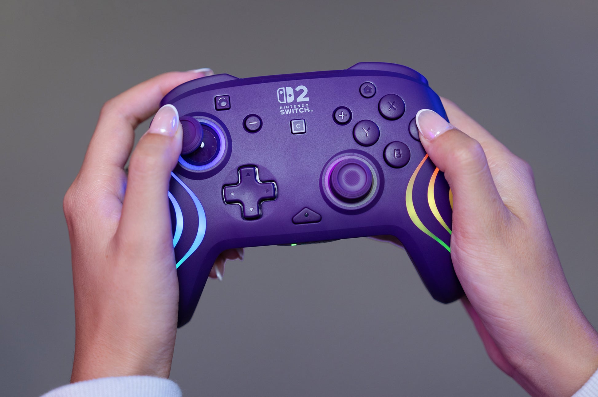 Turtle Beach Afterglow Wave – Gamepad – Bluetooth/USB, RGB, 20 h – für Nintendo Switch, Violett