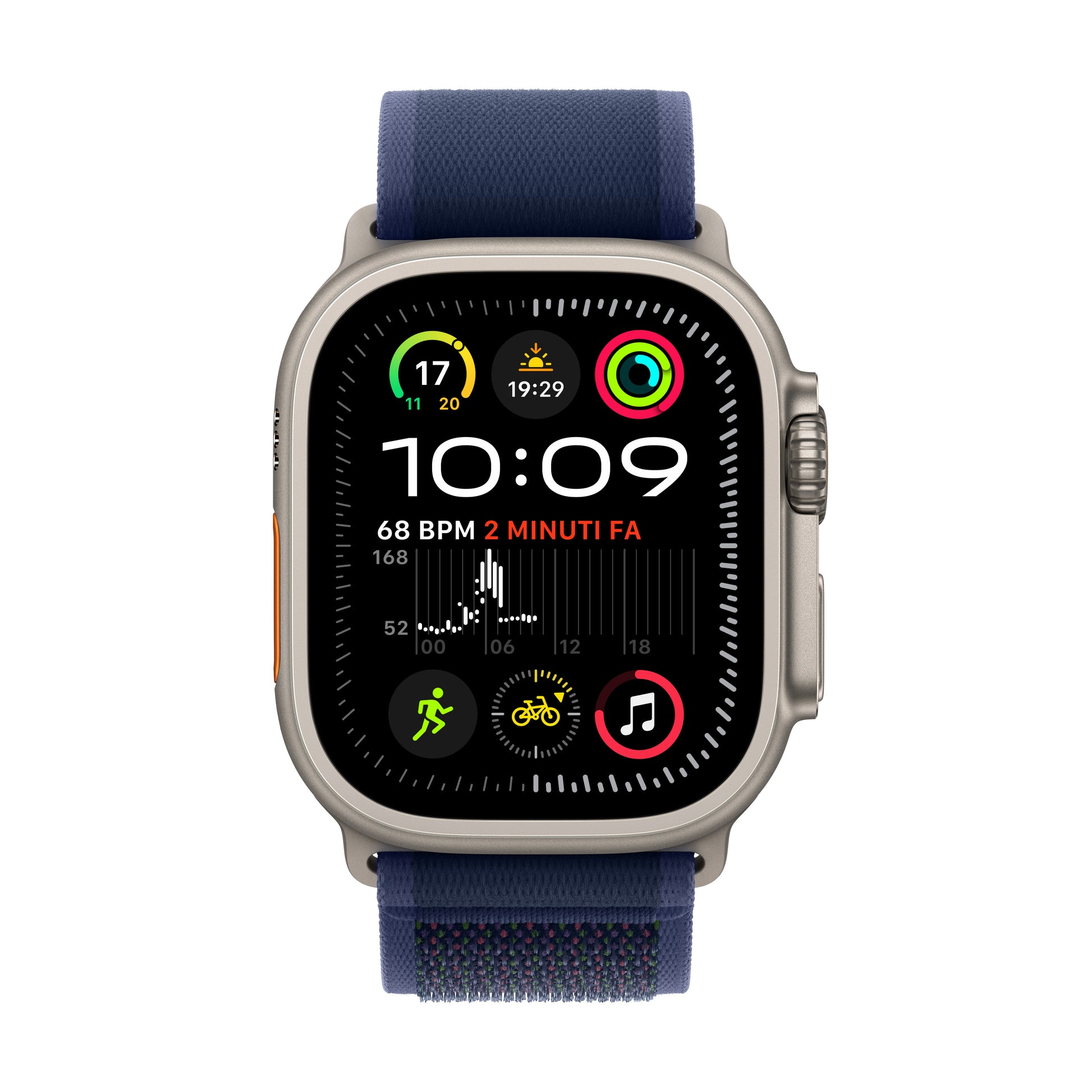 Apple Watch Ultra 2 (2024) – Smartwatch – 44 mm, LTE, OLED, Saphirglas, 100 m, Natürliches Titan