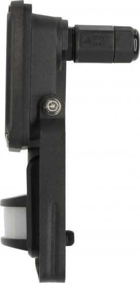 Brennenstuhl Aussenwandleuchte – Kaltweiss, 6500 K, IP65, Netzbetrieb, mit Bewegungsmelder – Schwarz – Metall