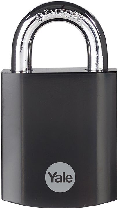 Yale Y90SB Mechanisches Vorhängeschloss – Stahl, Bügel H×B 19×22 mm, Ø9 mm, Sicherheitsstufe 4, Aussen