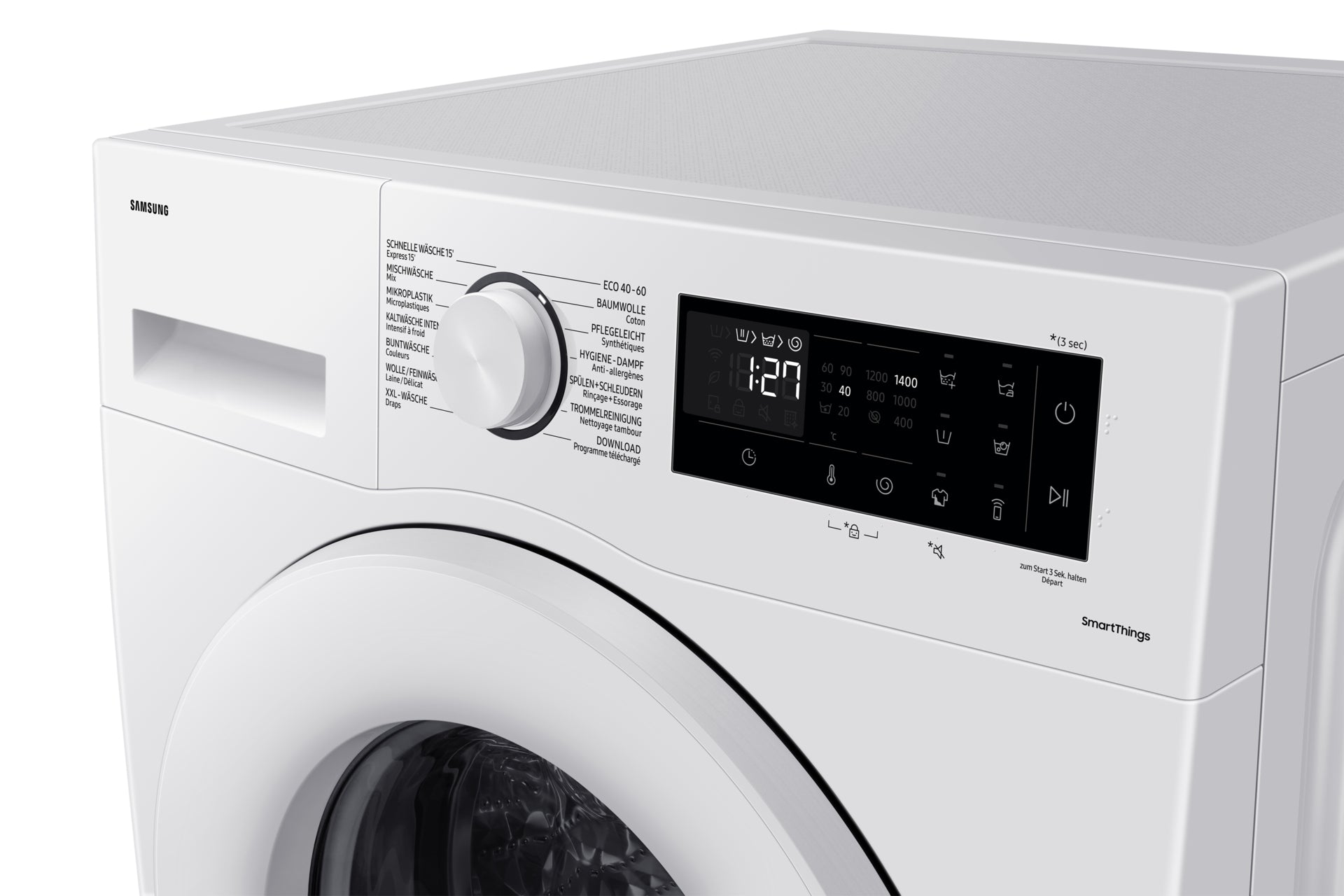 Samsung Waschmaschine WW80CGC04ATEWS – 8 kg, 1'400 U/min, 72 dB, Energieklasse A – weiss