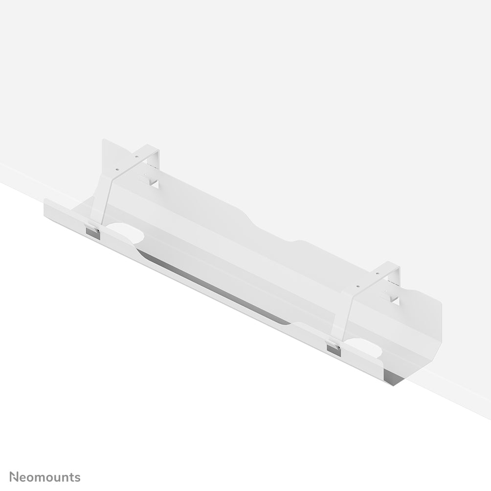 Neomounts ADS07-122WH Kabelwanne – Tragkraft 5 kg, Schraubmontage, Weiss, Stahl, B 600 × H 108 × T 135 mm