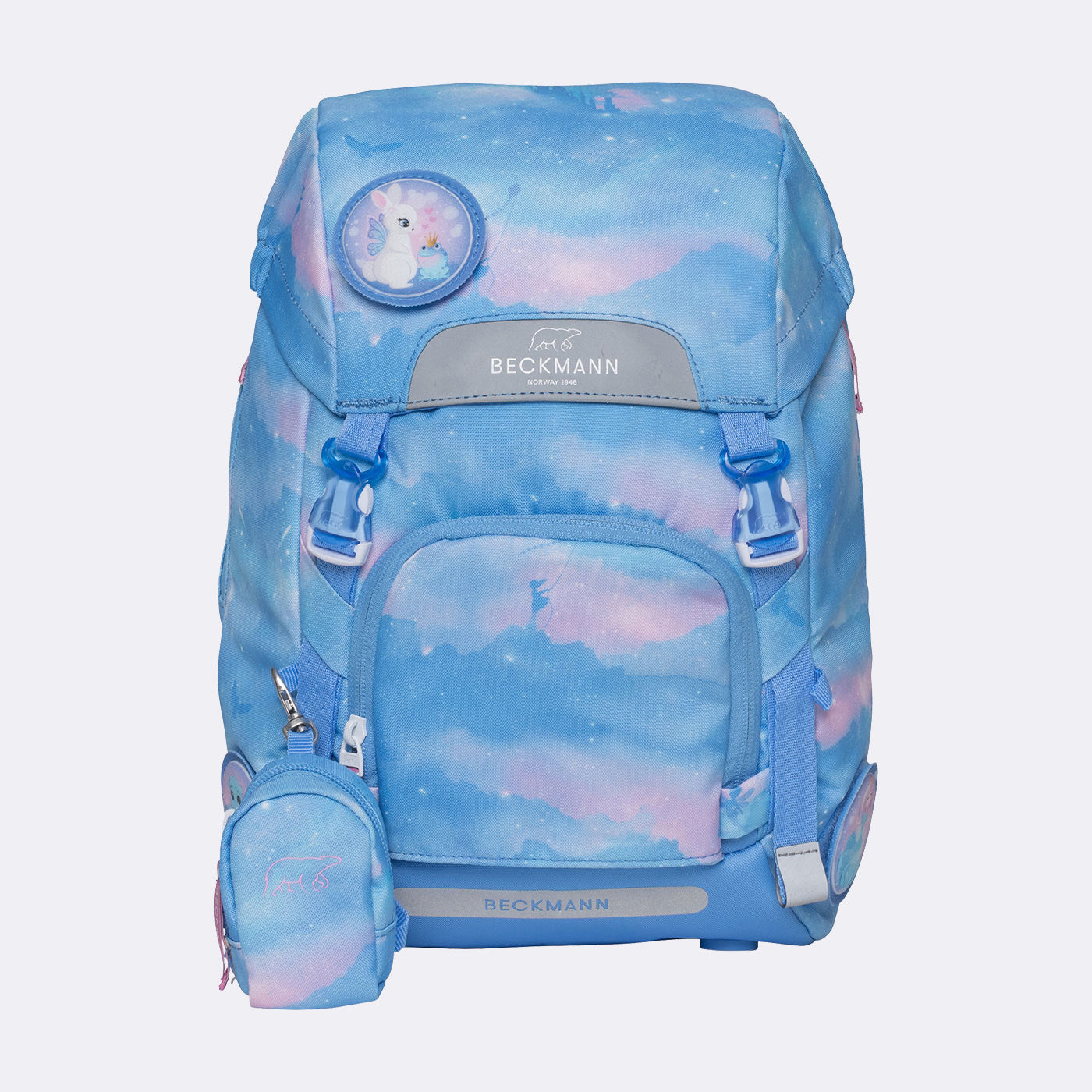 Beckmann Schulrucksack Classic – 6-teilig – Fairytale – aus recyceltem PET