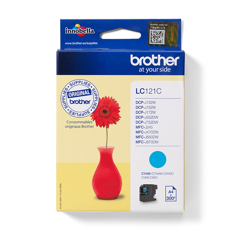 Brother Tintenpatrone, Cyan – für Inkjetdrucker/Multifunktionsgeräte