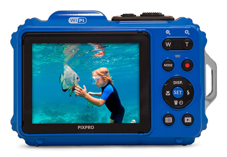 Kodak WPZ2 – Outdoor-Kompaktkamera, 16,4 MP 1/2,3", 1080p, 4× optischer Zoom, Blau