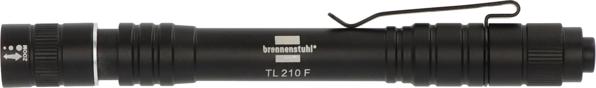 Brennenstuhl Taschenlampe TL 210F – 180 lm, 50 m, IP44, 4 Modi – Schwarz
