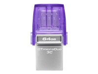 Kingston Technology Kingston DataTraveler MicroDuo 3C USB-Stick – 64 GB, USB-A + USB-C, 200 MB/s