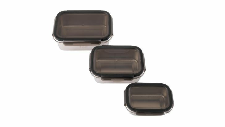 Outwell Camper – Vorratsdose 3,8 l, Polypropylen (PP), Silber, 3-teilig