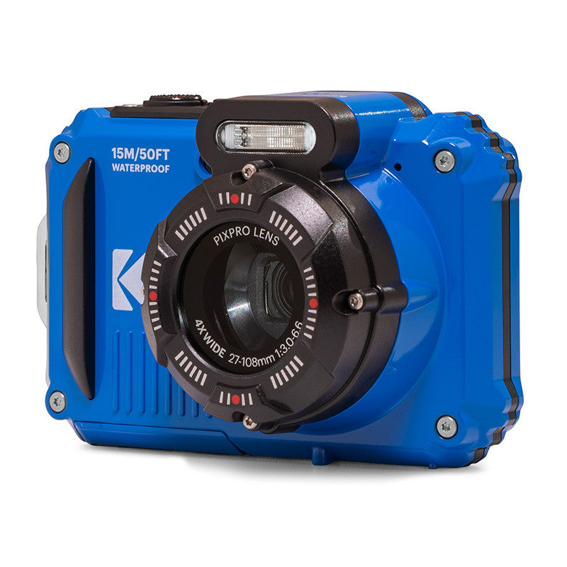 Kodak WPZ2 – Outdoor-Kompaktkamera, 16,4 MP 1/2,3", 1080p, 4× optischer Zoom, Blau