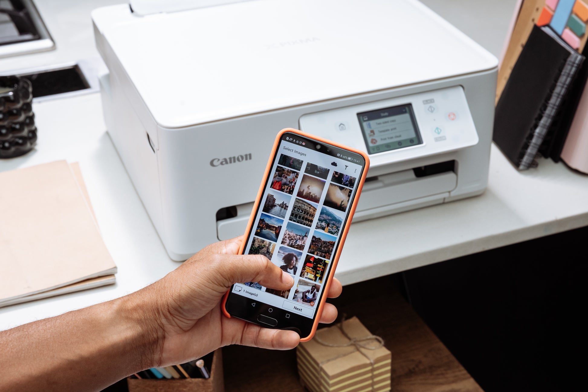 Canon PIXMA TS7650i – Farbiges Tintenstrahl-MFP A4, 3-in-1 – USB/WLAN – Duplex – 15 S./Min. S/W, 10 S./Min. Farbe