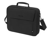 DICOTA Notebook-Tasche bis 17,3" – abnehmbarer Schultergurt, Zusatzfächer – Schwarz
