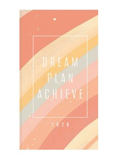 Simplex Ladytimer Agenda – 1 Woche/2 Seiten, gebunden, 8,7 × 15,3 cm, 2026, Moon, FSC