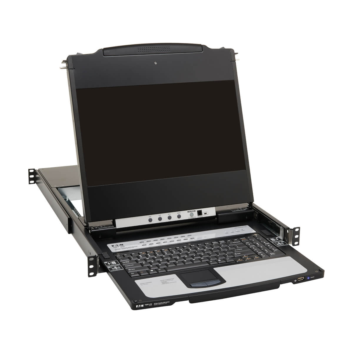 Tripp Lite B030-DP16-17D – 17" Rack-LCD-Konsole – 16-Port DP KVM, 1920 × 1080, USB 2.0-Hub, 1U