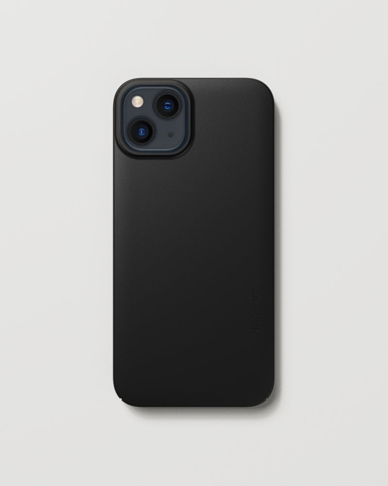Nudient Thin Backcover – für Apple iPhone 13, MagSafe, Recycling-Kunststoff, schwarz