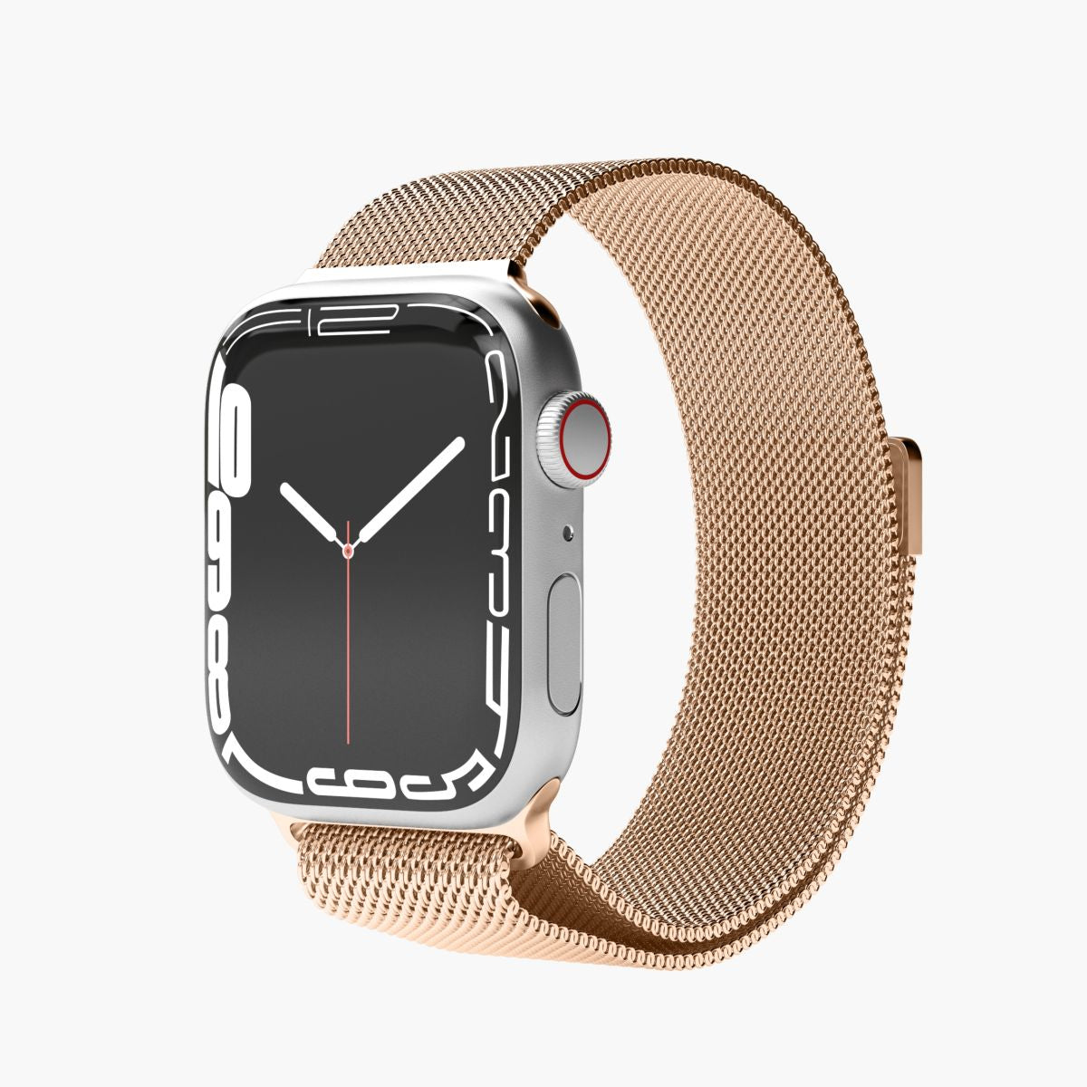 Vonmählen Milanese Loop Case 1 – Armband – für Apple Watch 38 mm, 40 mm, 41 mm, Roségold, Edelstahl