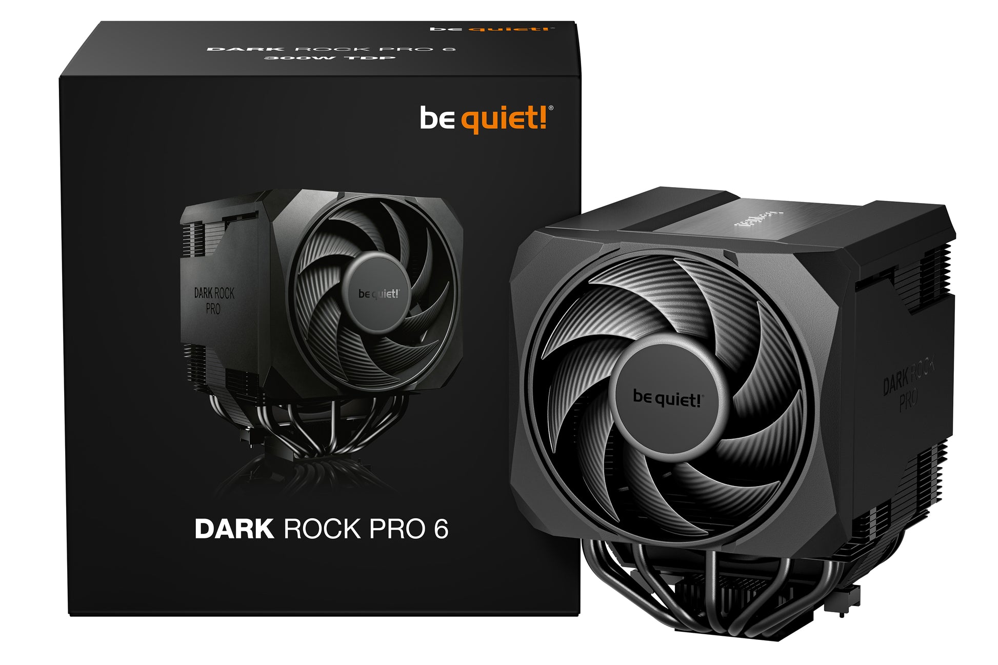 be quiet! be quiet Dark Rock Pro 6 – CPU-Kühler – für AM5/AM4, 1×135 mm, 1×120 mm Lüfter, 300 W TDP, 169 mm, Schwarz