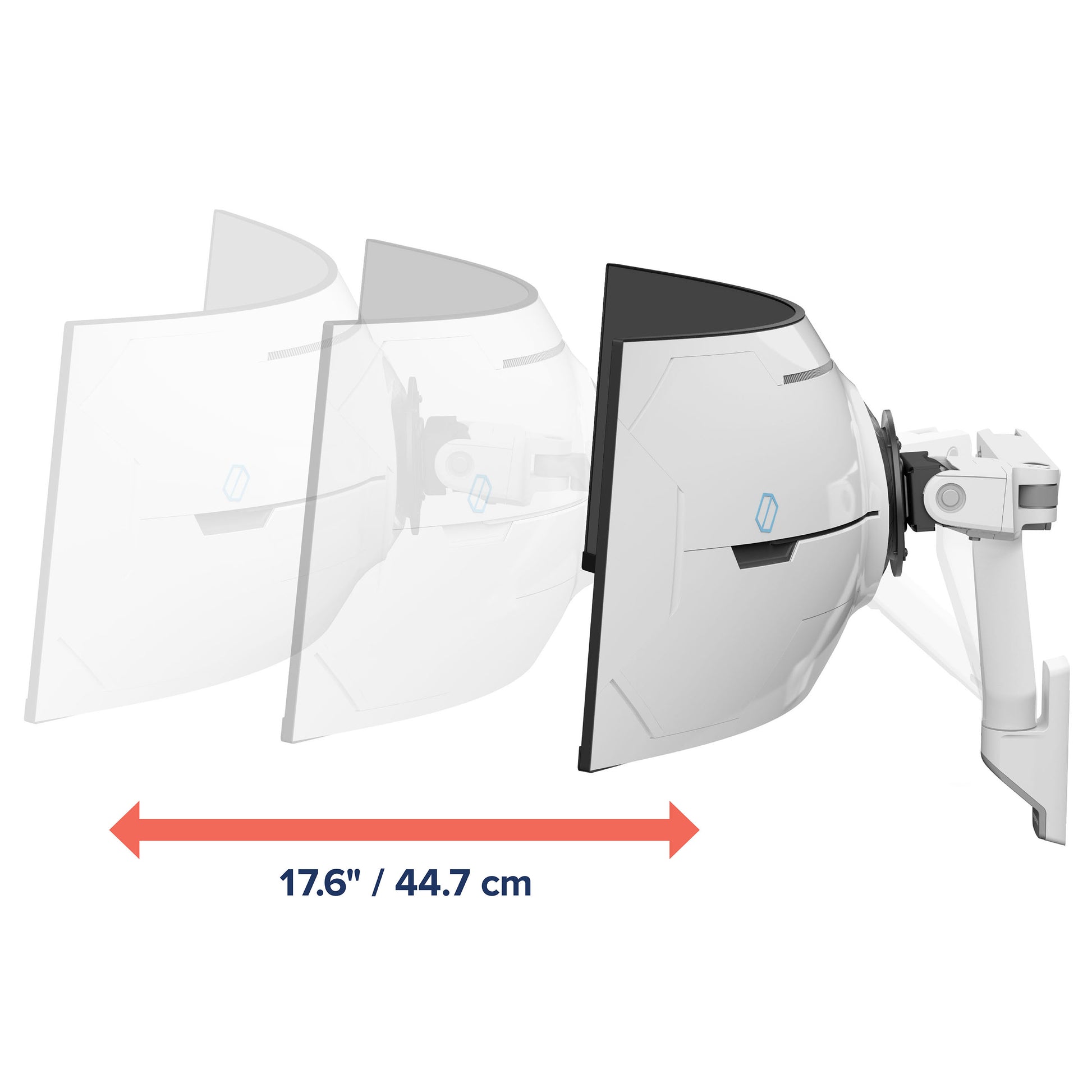 Ergotron Monitorarm, Wandmontage, Schwerlast, Drehbar