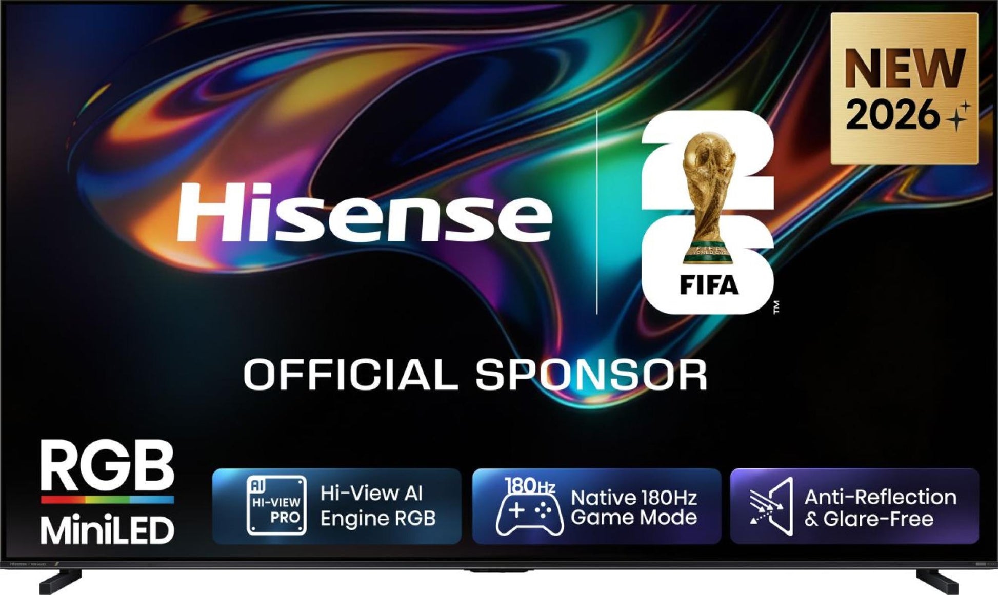 Hisense 100UR8DS – 100" TV – 4K UHD – QD-Mini-LED – VIDAA – 180 Hz – Dolby Vision IQ