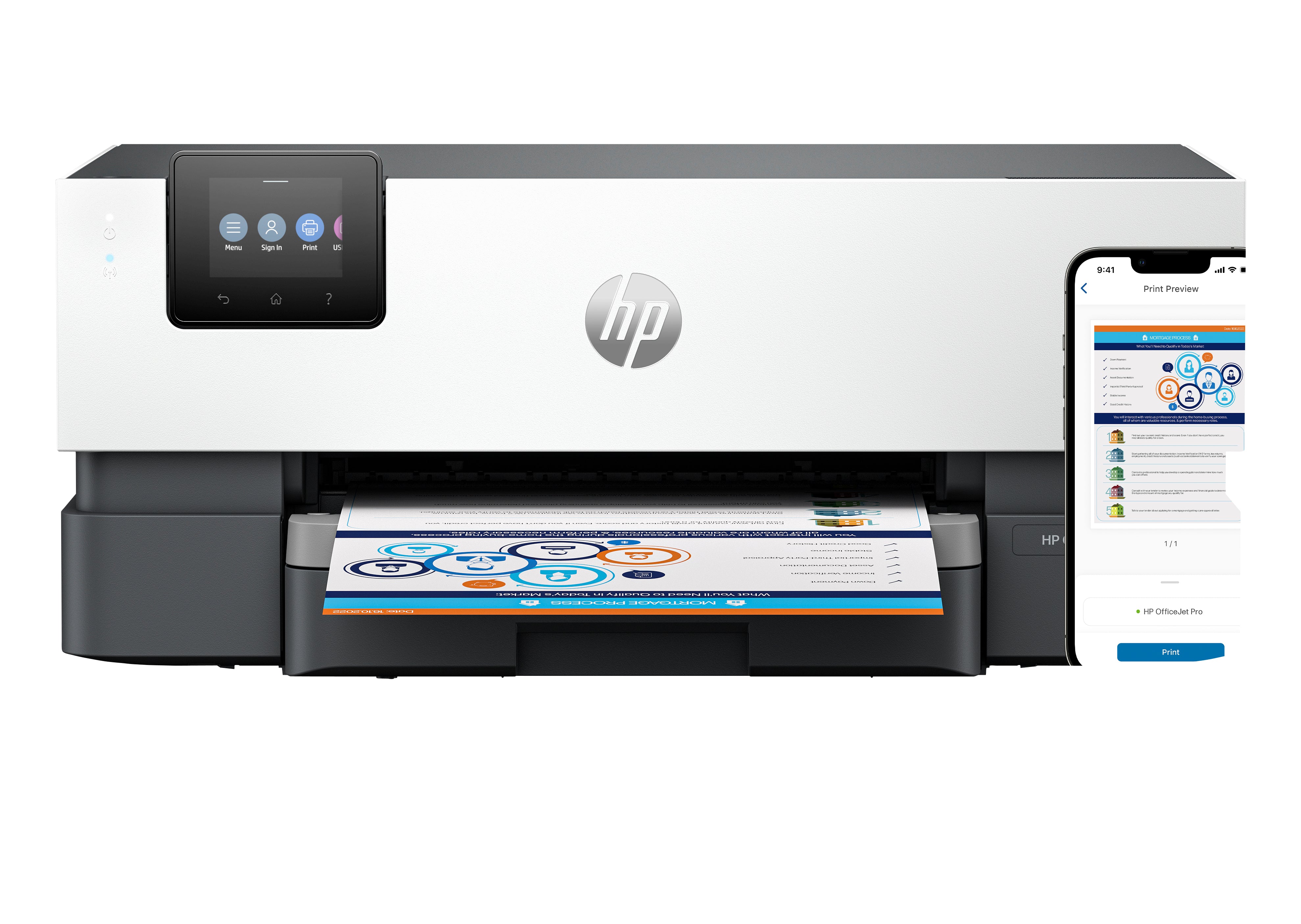 HP OfficeJet Pro 9110B – Desktopdrucker (A4/A3), Farbe, Duplex, WLAN