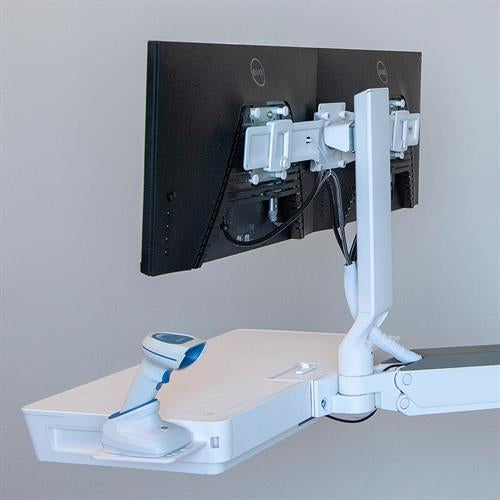 Ergotron CareFit Combo – Monitorhalterung, Dual, Weiss