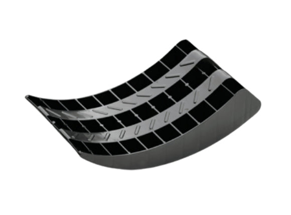 Froli Pro Rundkeil Auffahrkeil – 474 × 230 × 100 mm – schwarz – schlagfest, wetterfest – 2 Stk.