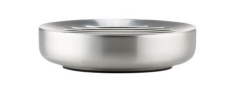 Zone Denmark Seifenschale Ume – Edelstahl, Ø12×3 cm, Silber (rund)