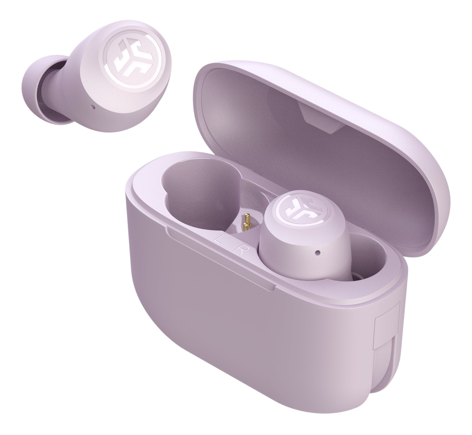 JLab Go Pop+ TWS In-Ear – mit Ladecase, Violett, BT 5.1