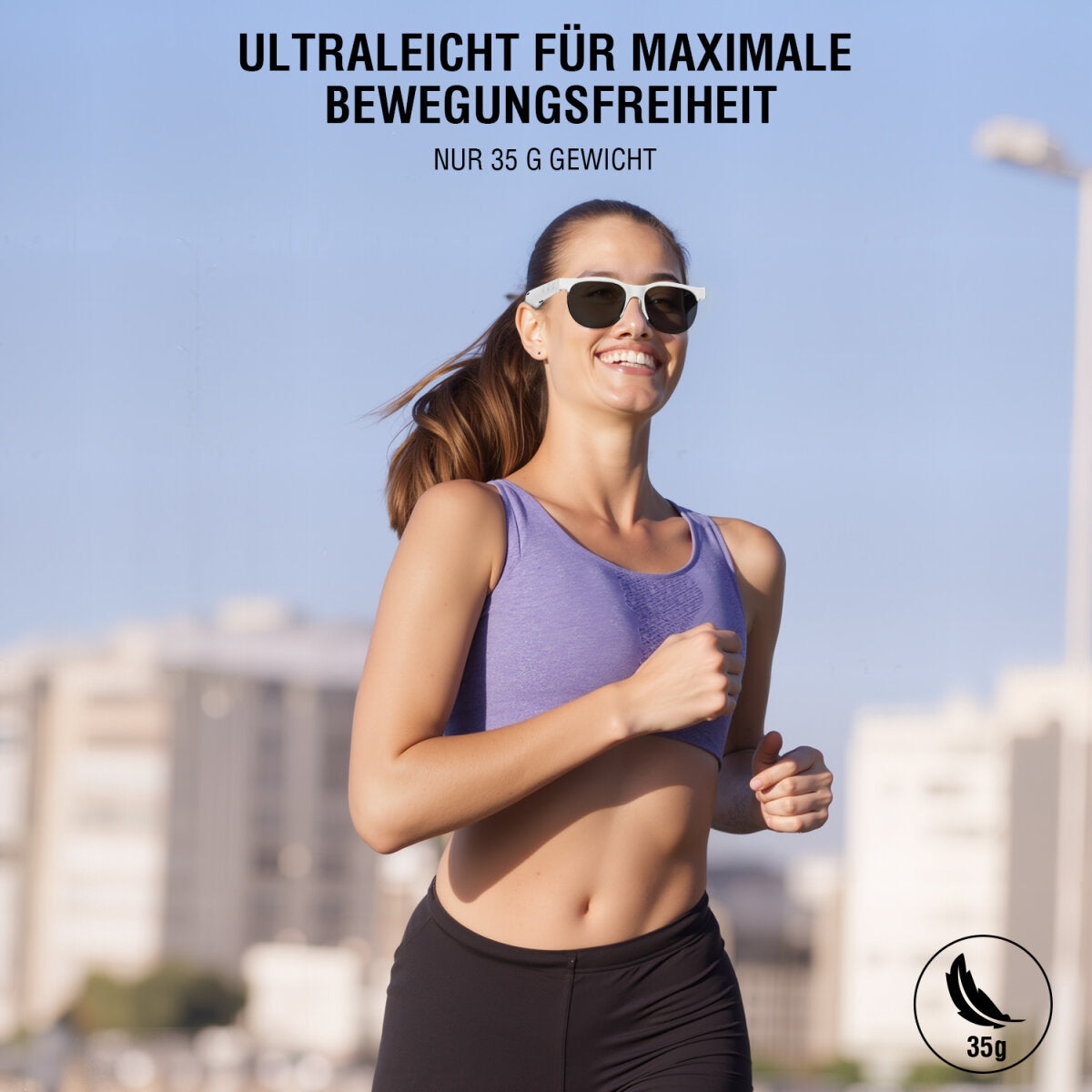 4smarts Soundglass Sport 2 Ohrbügel True Wireless – Stereo, BT 5.3, Weiss