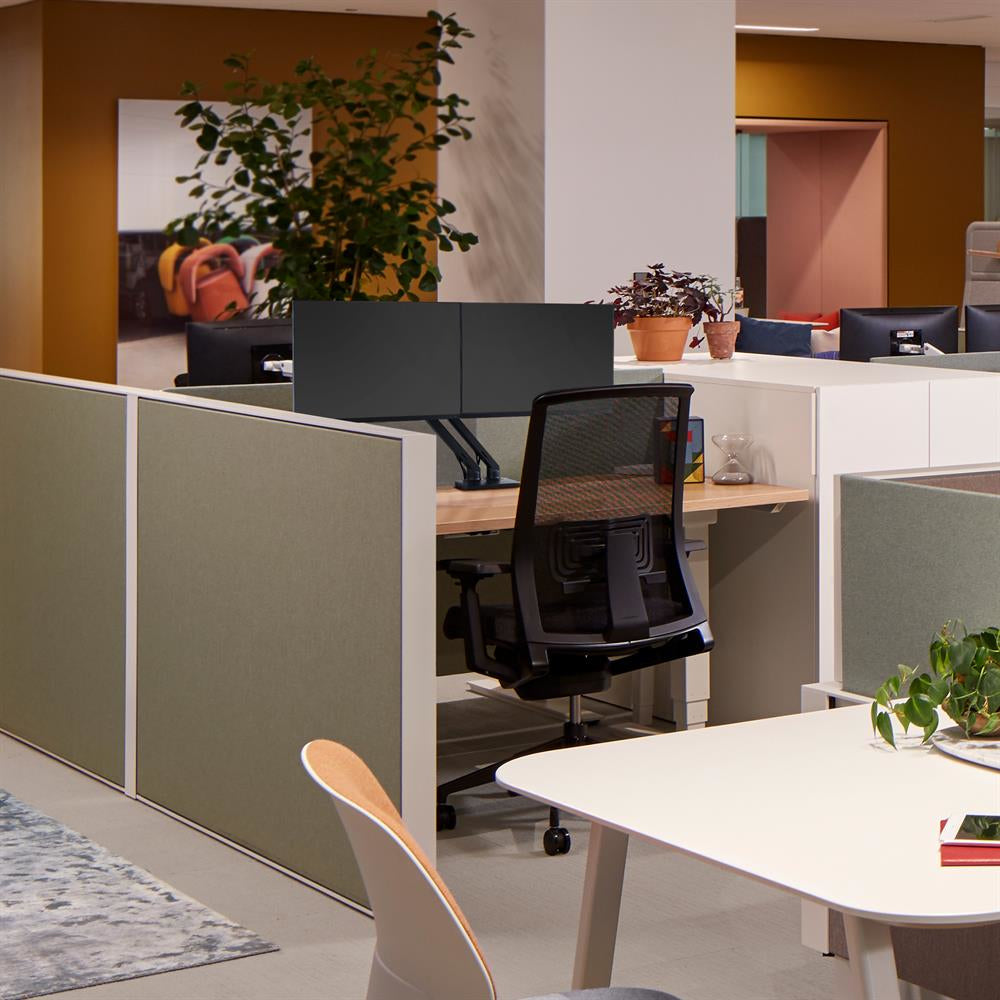 Ergotron MXV – Monitorarm, Dual, Tischklemme, Schwarz
